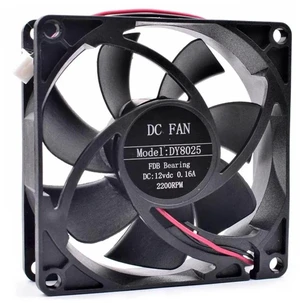 DY8025 80x80x25mm DC12V 0.16A 2Wire Axial Cooling Fan, 80mm Replacement Fan for PC Computer Case, Power Supply and Electronic Hardware Heat Dissipation DY8025 80x80x25mm DC12V 0.16A 2Wire Axial Cooling Fan, 80mm Replacement Fan for PC Computer Case, Power Supply and Electronic Hardware Heat Dissipation