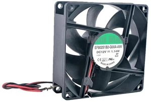 EF80251B2Q00AA99 80x80x25mm DC12V 1.14W 2Pin Ball Bearing Axial Cooling Fan, 80mm Replacement Fan for PC Chassis, Power Supply and Computer Hardware Heat Dissipation EF80251B2Q00AA99 80x80x25mm DC12V 1.14W 2Pin Ball Bearing Axial Cooling Fan, 80mm Replacement Fan for PC Chassis, Power Supply and Computer Hardware Heat Dissipation