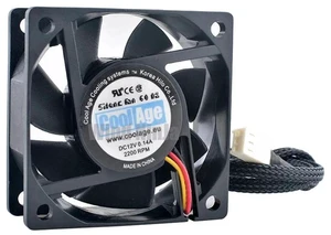 60x60x25mm Silent Axial Cooling Fan, DC12V 0.14A 3Pin 2200RPM Replacement Fan, Quiet Computer Hardware Cooling Fan for CPU Heatsink, Power Supply Unit, Desktop Chassis, Industrial Cabinet & DIY Therm 60x60x25mm Silent Axial Cooling Fan, DC12V 0.14A 3Pin 2200RPM Replacement Fan, Quiet Computer Hardware Cooling Fan for CPU Heatsink, Power Supply Unit, Desktop Chassis, Industrial Cabinet & DIY Therm