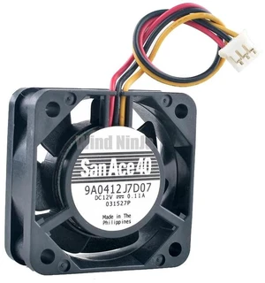9A0412J7D07 40x40x15mm Dual Ball Bearing Axial Cooling Fan, DC12V 0.11A 3Pin Mini Replacement Fan for Power Supply Unit, Industrial Equipment, Embedded Device & Compact DIY Heat Dissipation Projects 9A0412J7D07 40x40x15mm Dual Ball Bearing Axial Cooling Fan, DC12V 0.11A 3Pin Mini Replacement Fan for Power Supply Unit, Industrial Equipment, Embedded Device & Compact DIY Heat Dissipation Projects