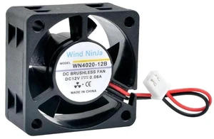 WN402012B 40x40x20mm 40mm 4cm Dual Ball Bearing Axial Cooling Fan, DC12V 0.06A/0.10A 6500/8500RPM 2Pin HighSpeed Replacement Fan for 1U Power Supply Heat Dissipation WN402012B 40x40x20mm 40mm 4cm Dual Ball Bearing Axial Cooling Fan, DC12V 0.06A/0.10A 6500/8500RPM 2Pin HighSpeed Replacement Fan for 1U Power Supply Heat Dissipation