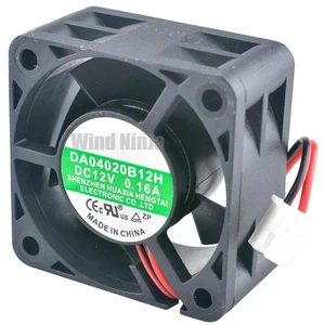 DA04020B12H 40x40x20mm 40mm 4cm Dual Ball Bearing HighSpeed Axial Cooling Fan, DC12V 0.16A 10000RPM 2Pin Brushless Replacement Fan for 1U Power Supply Heat Dissipation DA04020B12H 40x40x20mm 40mm 4cm Dual Ball Bearing HighSpeed Axial Cooling Fan, DC12V 0.16A 10000RPM 2Pin Brushless Replacement Fan for 1U Power Supply Heat Dissipation
