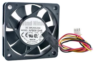 AFB0612HB 60x60x15mm 60mm DC12V 0.15A 3Pin Dual Ball Bearing Axial Cooling Fan, 6CM Replacement Fan for Computer Cases, CPUs, Power Supplies and Desktop PC Hardware Heat Dissipation AFB0612HB 60x60x15mm 60mm DC12V 0.15A 3Pin Dual Ball Bearing Axial Cooling Fan, 6CM Replacement Fan for Computer Cases, CPUs, Power Supplies and Desktop PC Hardware Heat Dissipation