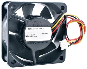 D06K24TU 45B 60x60x25mm 60mm DC24V 0.10A 4150RPM 3Pin Silent Axial Cooling Fan, 6CM Replacement Fan for Inverters, Switching Power Supplies and Industrial Power Equipment D06K24TU 45B 60x60x25mm 60mm DC24V 0.10A 4150RPM 3Pin Silent Axial Cooling Fan, 6CM Replacement Fan for Inverters, Switching Power Supplies and Industrial Power Equipment