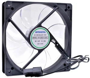120mm 120x120x25mm White LED UltraQuiet Cooling Fan, DC 12V 0.13A 2.54mm 2Pin Brushless Fan, Decorative Replacement Case Fan for Desktop CPU and PC Chassis Heat Dissipation 120mm 120x120x25mm White LED UltraQuiet Cooling Fan, DC 12V 0.13A 2.54mm 2Pin Brushless Fan, Decorative Replacement Case Fan for Desktop CPU and PC Chassis Heat Dissipation