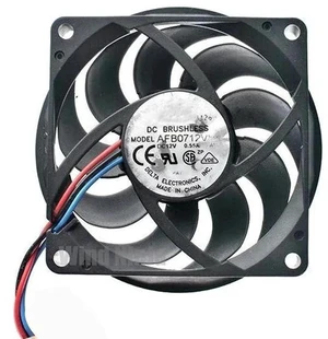 AFB0712VHB 70x70x15mm Computer Cooling Fan, DC12V 0.55A Dual Ball Bearing 3Pin High Airflow Replacement Fan for PC Case, CPU Cooler, Motherboard Heat Dissipation System AFB0712VHB 70x70x15mm Computer Cooling Fan, DC12V 0.55A Dual Ball Bearing 3Pin High Airflow Replacement Fan for PC Case, CPU Cooler, Motherboard Heat Dissipation System