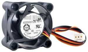 4020HH12B NF4 40x40x20mm Axial Cooling Fan, DC12V 0.24A Dual Ball Bearing 3Pin HighSpeed Replacement Fan for Network Switch, Computer Chassis, CPU Cooling System Heat Dissipation 4020HH12B NF4 40x40x20mm Axial Cooling Fan, DC12V 0.24A Dual Ball Bearing 3Pin HighSpeed Replacement Fan for Network Switch, Computer Chassis, CPU Cooling System Heat Dissipation