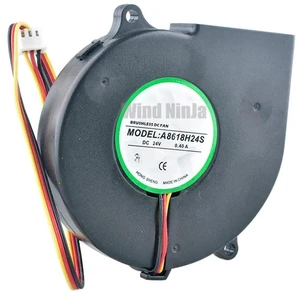 A8618H24S 86x90x18mm HighSpeed Centrifugal Blower Fan, DC24V 0.40A 3Pin Replacement Cooling Fan for Inverters, Printers and Industrial Precision Electronic Equipment Internal Heat Dissipation A8618H24S 86x90x18mm HighSpeed Centrifugal Blower Fan, DC24V 0.40A 3Pin Replacement Cooling Fan for Inverters, Printers and Industrial Precision Electronic Equipment Internal Heat Dissipation