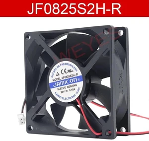 JF0825S2HR 80x80x25mm Silent Axial Cooling Fan, DC24V 0.15A 2Pin DualWire Replacement Fan for Inverter, Power Supply, Industrial Control Device and Electronic Cabinet Internal Heat Dissipation JF0825S2HR 80x80x25mm Silent Axial Cooling Fan, DC24V 0.15A 2Pin DualWire Replacement Fan for Inverter, Power Supply, Industrial Control Device and Electronic Cabinet Internal Heat Dissipation
