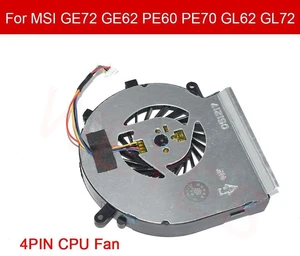 PAAD06015SL Laptop CPU Cooling Fan, DC5V 4Pin PWM Replacement CPU Cooler Fan for MSI GE72, GE62, MS1795, PE60, PE70, GL62, GL72 Gaming Notebook Internal CPU Thermal Repair Replacement Part PAAD06015SL Laptop CPU Cooling Fan, DC5V 4Pin PWM Replacement CPU Cooler Fan for MSI GE72, GE62, MS1795, PE60, PE70, GL62, GL72 Gaming Notebook Internal CPU Thermal Repair Replacement Part