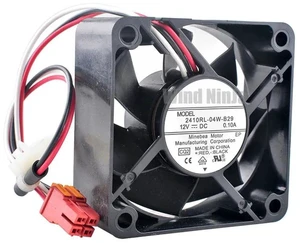 2410RL04WB29 60x60x25mm 60mm Dual Ball Bearing Axial Cooling Fan, DC12V 0.10A High Durability Replacement Vent Fan for Washing Machine, Industrial Equipment, Cabinet Ventilation System 2410RL04WB29 60x60x25mm 60mm Dual Ball Bearing Axial Cooling Fan, DC12V 0.10A High Durability Replacement Vent Fan for Washing Machine, Industrial Equipment, Cabinet Ventilation System