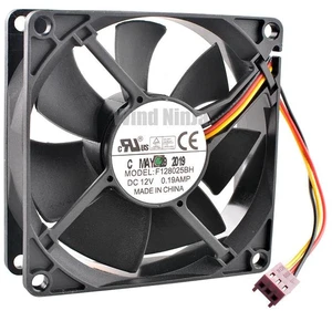 80mm DualBall Bearing CPU Cooling Fan DC 12V 0.19A 2800RPM 80x80x25mm Replacement Fan F128025BH, HighDurability Axial Fan for Desktop PC Case, CPU Heatsink and Computer Internal Hardware Heat Dissip 80mm DualBall Bearing CPU Cooling Fan DC 12V 0.19A 2800RPM 80x80x25mm Replacement Fan F128025BH, HighDurability Axial Fan for Desktop PC Case, CPU Heatsink and Computer Internal Hardware Heat Dissip