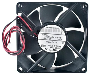 3110GLB4WB54 Dual Ball Bearing Cooling Fan, 80x80x25mm 8cm DC 12V 0.30A 3400RPM Replacement Vent Fan, High Speed Cooling Fan for Power Supply Chassis Internal Heat Dissipation 3110GLB4WB54 Dual Ball Bearing Cooling Fan, 80x80x25mm 8cm DC 12V 0.30A 3400RPM Replacement Vent Fan, High Speed Cooling Fan for Power Supply Chassis Internal Heat Dissipation