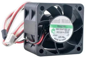 GM1204PQB18A Dual Ball Bearing Cooling Fan, 40x40x28mm 4cm DC 12V 2.6W 2Pin Replacement Fan, HighPower Compact Ventilation Fan for 1U 2U Server Power Supply Internal Heat Dissipation GM1204PQB18A Dual Ball Bearing Cooling Fan, 40x40x28mm 4cm DC 12V 2.6W 2Pin Replacement Fan, HighPower Compact Ventilation Fan for 1U 2U Server Power Supply Internal Heat Dissipation