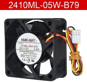 2410ML05WB79 Square Axial Cooling Fan, 60x60x25mm 6cm DC 24V 0.25A 3Wire Replacement Vent Fan, HighAirflow Cooler for Industrial Equipment, Power Supply Internal Heat Dissipation 2410ML05WB79 Square Axial Cooling Fan, 60x60x25mm 6cm DC 24V 0.25A 3Wire Replacement Vent Fan, HighAirflow Cooler for Industrial Equipment, Power Supply Internal Heat Dissipation
