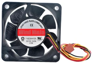 F6025HH12B HighSpeed Axial Cooling Fan, 60x60x25mm 6025 DC 12V 0.45A 5500RPM 3Pin Replacement Vent Fan, Powerful Cooler for PC Case, CPU and Power Supply Computer Hardware Heat Dissipation F6025HH12B HighSpeed Axial Cooling Fan, 60x60x25mm 6025 DC 12V 0.45A 5500RPM 3Pin Replacement Vent Fan, Powerful Cooler for PC Case, CPU and Power Supply Computer Hardware Heat Dissipation