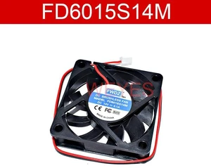 FD6015S14M Server Cooling Fan, 60x60x15mm DC 14V 0.1A 2Wire Brushless Cooling Fan, Replacement Fan for Server, Industrial Equipment, Chassis Heat Dissipation System FD6015S14M Server Cooling Fan, 60x60x15mm DC 14V 0.1A 2Wire Brushless Cooling Fan, Replacement Fan for Server, Industrial Equipment, Chassis Heat Dissipation System