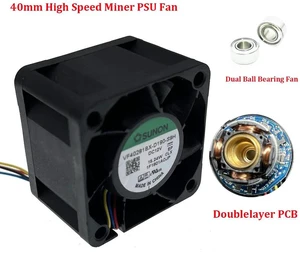 VF40281BXD190S9H Racing Supercharger HighSpeed Cooling Fan, 40x40x28mm 40mm DC 12V Dual Ball Bearing 25000RPM Brushless Fan for HighPerformance Motor Heat Dissipation Replacement VF40281BXD190S9H Racing Supercharger HighSpeed Cooling Fan, 40x40x28mm 40mm DC 12V Dual Ball Bearing 25000RPM Brushless Fan for HighPerformance Motor Heat Dissipation Replacement