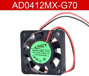 AD0412MXG70 40x40x10mm DC 12V 0.08A 2Pin Cooling Fan, UltraQuiet Brushless Replacement Fan for Silent Heatsink, Micro Device Power Monitor Compact Heat Dissipation AD0412MXG70 40x40x10mm DC 12V 0.08A 2Pin Cooling Fan, UltraQuiet Brushless Replacement Fan for Silent Heatsink, Micro Device Power Monitor Compact Heat Dissipation