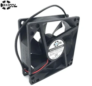 SXD8025B24H Axial Flow Cooling Fan, 80x80x25mm DC 24V 0.20A 2Pin 3800RPM 51CFM Dual Ball Bearing Brushless Replacement Fan for Industrial Chassis Cabinet Heat Dissipation SXD8025B24H Axial Flow Cooling Fan, 80x80x25mm DC 24V 0.20A 2Pin 3800RPM 51CFM Dual Ball Bearing Brushless Replacement Fan for Industrial Chassis Cabinet Heat Dissipation
