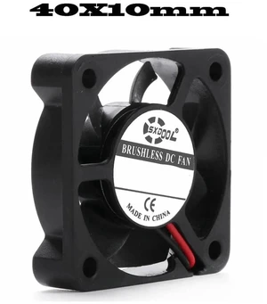 4010 Axial Brushless Cooling Fan, 40x40x10mm DC 24V 2Pin Sliding Bearing Silent Replacement Fan for Compact Enclosure Small Electronic Equipment Heat Dissipation 4010 Axial Brushless Cooling Fan, 40x40x10mm DC 24V 2Pin Sliding Bearing Silent Replacement Fan for Compact Enclosure Small Electronic Equipment Heat Dissipation