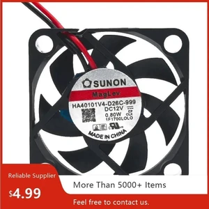 HA40101V4D26C999 4010 Axial Cooling Fan, 40x40x10mm DC 12V 0.80W 2Pin Brushless Replacement Fan for Server Inverter Industrial Equipment Heat Dissipation Repair HA40101V4D26C999 4010 Axial Cooling Fan, 40x40x10mm DC 12V 0.80W 2Pin Brushless Replacement Fan for Server Inverter Industrial Equipment Heat Dissipation Repair