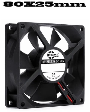 8025 80x80x25mm DC 5V Brushless Axial Silent Cooling Fan 2Pin Sliding Bearing Replacement Fan for Computer Case, Power Module, Equipment Cabinet, DIY Electronic Heat Dissipation Projects 8025 80x80x25mm DC 5V Brushless Axial Silent Cooling Fan 2Pin Sliding Bearing Replacement Fan for Computer Case, Power Module, Equipment Cabinet, DIY Electronic Heat Dissipation Projects