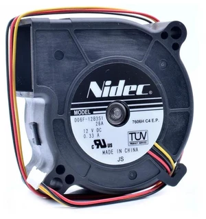 D06F12B3S1 6025 60x60x25mm DC 12V 0.33A 3Wire Turbine Blower Brushless Cooling Fan 60mm Replacement Fan for Industrial Cabinet, Power Module, Compact Electronic Equipment Heat Dissipation Parts D06F12B3S1 6025 60x60x25mm DC 12V 0.33A 3Wire Turbine Blower Brushless Cooling Fan 60mm Replacement Fan for Industrial Cabinet, Power Module, Compact Electronic Equipment Heat Dissipation Parts