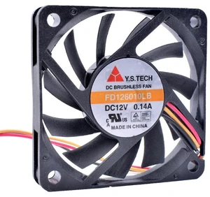 FD126010LB 6010 60x60x10mm DC 12V 0.14A 3Pin Silent Axial Brushless Cooling Fan 60mm Replacement Fan for Computer CPU, PC Case, Compact Mainboard Hardware Heat Dissipation Repair Parts FD126010LB 6010 60x60x10mm DC 12V 0.14A 3Pin Silent Axial Brushless Cooling Fan 60mm Replacement Fan for Computer CPU, PC Case, Compact Mainboard Hardware Heat Dissipation Repair Parts