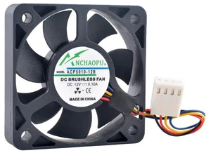 ACP501012B 5010 50x50x10mm DC 12V 0.1A 8000RPM Dual Ball Bearing PWM Cooling Fan 50mm Brushless Replacement Fan for Industrial Embedded Chassis, Motherboard, CPU Heat Dissipation Repair Parts ACP501012B 5010 50x50x10mm DC 12V 0.1A 8000RPM Dual Ball Bearing PWM Cooling Fan 50mm Brushless Replacement Fan for Industrial Embedded Chassis, Motherboard, CPU Heat Dissipation Repair Parts
