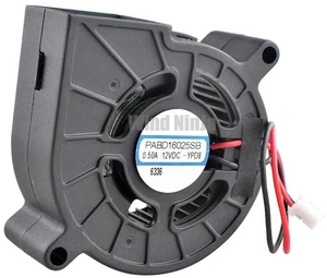 PABD16025SB 6025 60x60x25mm DC 12V 0.50A 11000RPM 2Pin HighSpeed Centrifugal Blower Cooling Fan 60mm Brushless Replacement Fan for Printer Industrial Equipment Heat Dissipation Repair Parts PABD16025SB 6025 60x60x25mm DC 12V 0.50A 11000RPM 2Pin HighSpeed Centrifugal Blower Cooling Fan 60mm Brushless Replacement Fan for Printer Industrial Equipment Heat Dissipation Repair Parts