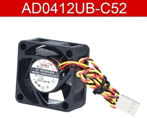 AD0412UBC52 Square Axial Cooling Fan 40x40x20mm DC12V 0.18A 3Pin Brushless Replacement Fan, Compact 4020 Cooler for Industrial Devices, Small Electronic Enclosure Heat Dissipation Repair AD0412UBC52 Square Axial Cooling Fan 40x40x20mm DC12V 0.18A 3Pin Brushless Replacement Fan, Compact 4020 Cooler for Industrial Devices, Small Electronic Enclosure Heat Dissipation Repair