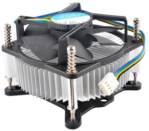 1U Server Aluminum CPU Cooling Fan DC12V 4Pin PWM 12002500RPM, HighAirVolume Replacement Cooler for LGA1150 LGA1151 LGA1155 LGA1156 Socket Server CPU Heat Dissipation Spare Hardware 1U Server Aluminum CPU Cooling Fan DC12V 4Pin PWM 12002500RPM, HighAirVolume Replacement Cooler for LGA1150 LGA1151 LGA1155 LGA1156 Socket Server CPU Heat Dissipation Spare Hardware
