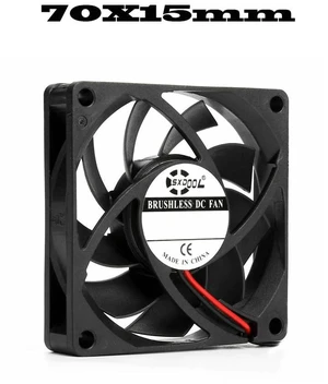 7015 DC12V Silent Axial Brushless Cooling Fan 70x70x15mm 2Pin Sleeve Bearing Fan, LowNoise Replacement Cooler for Small Appliances, Industrial Control & Electronic Equipment Thermal Repair Hardware 7015 DC12V Silent Axial Brushless Cooling Fan 70x70x15mm 2Pin Sleeve Bearing Fan, LowNoise Replacement Cooler for Small Appliances, Industrial Control & Electronic Equipment Thermal Repair Hardware