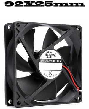 9225 DC12V Silent Axial Brushless Cooling Fan 92x92x25mm 2Pin Sleeve Bearing Fan, LowNoise Replacement Cooler for Industrial Devices Small Appliances Electronic Thermal Repair Hardware 9225 DC12V Silent Axial Brushless Cooling Fan 92x92x25mm 2Pin Sleeve Bearing Fan, LowNoise Replacement Cooler for Industrial Devices Small Appliances Electronic Thermal Repair Hardware