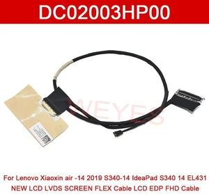 DC02003HP00 LCD EDP FHD Screen Flex Cable, Replacement LVDS Display Cable for Lenovo Air14 2019, S34014, EL431 Laptop FHD LCD EDP Screen Video Connection Repair Spare Part DC02003HP00 LCD EDP FHD Screen Flex Cable, Replacement LVDS Display Cable for Lenovo Air14 2019, S34014, EL431 Laptop FHD LCD EDP Screen Video Connection Repair Spare Part