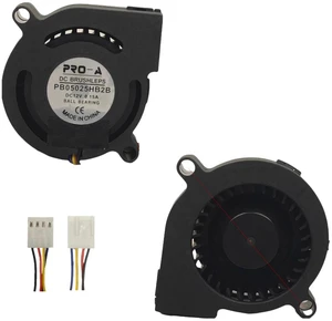 50x50x25mm HighSpeed Centrifugal Blower Fan DC 12V 0.15A 4Pin PWM 7000RPM, 5025 Turbo Cooling Fan for Humidifier, Industrial IPC Compact Equipment ForcedAir Heat Dissipation and Fan Replacement 50x50x25mm HighSpeed Centrifugal Blower Fan DC 12V 0.15A 4Pin PWM 7000RPM, 5025 Turbo Cooling Fan for Humidifier, Industrial IPC Compact Equipment ForcedAir Heat Dissipation and Fan Replacement