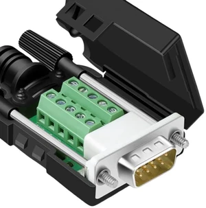 2Pack DB9 Male ScrewLock Adapter Terminal with Housing, DR9 9Pin Splitter Connector for RS232 RS485 COM Port Serial Communication Industrial Control Wiring Projects 2Pack DB9 Male ScrewLock Adapter Terminal with Housing, DR9 9Pin Splitter Connector for RS232 RS485 COM Port Serial Communication Industrial Control Wiring Projects