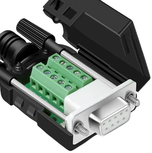 2Pack DB9 Female Adapter Terminal with Housing, DR9 9Pin Splitter Connector with Female Bolts, for RS232 RS485 COM Port Serial Industrial Control Wiring Replacement Projects 2Pack DB9 Female Adapter Terminal with Housing, DR9 9Pin Splitter Connector with Female Bolts, for RS232 RS485 COM Port Serial Industrial Control Wiring Replacement Projects