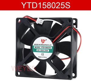 80x80x25mm DC Cooling Fan YTD158025S DC15V 0.35A 2Wire Axial Cooling Fan, 80mm Standard Size Replacement Fan for Industrial Equipment, Power Supply and Electronic Device Heat Dissipation 80x80x25mm DC Cooling Fan YTD158025S DC15V 0.35A 2Wire Axial Cooling Fan, 80mm Standard Size Replacement Fan for Industrial Equipment, Power Supply and Electronic Device Heat Dissipation