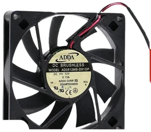 AD0812MBD91GP 80x80x15mm DC 12V 0.15A 2Wire UltraThin Cooling Fan, 80mm 8015 Compact Brushless Replacement Fan for PC Chassis Electronic Equipment Heat Dissipation Ventilation Fan AD0812MBD91GP 80x80x15mm DC 12V 0.15A 2Wire UltraThin Cooling Fan, 80mm 8015 Compact Brushless Replacement Fan for PC Chassis Electronic Equipment Heat Dissipation Ventilation Fan