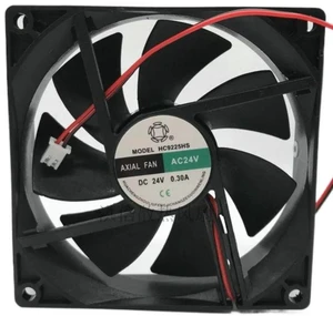 HC9225HS 92x92x25mm DC 24V 0.30A Axial Cooling Fan, 92mm 9225 Brushless Replacement Fan for Inverter, Server Cabinet Industrial Electronic Equipment Heat Dissipation Ventilation Fan HC9225HS 92x92x25mm DC 24V 0.30A Axial Cooling Fan, 92mm 9225 Brushless Replacement Fan for Inverter, Server Cabinet Industrial Electronic Equipment Heat Dissipation Ventilation Fan