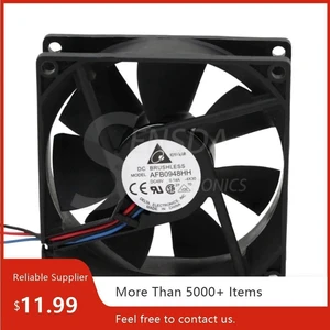 AFB0948HH 92x92x25mm DC 48V 0.14A Dual Ball Bearing 3Wire Axial Cooling Fan, 92mm 9225 Brushless Replacement Fan for Server Industrial Electronic Equipment Heat Dissipation Ventilation Fan AFB0948HH 92x92x25mm DC 48V 0.14A Dual Ball Bearing 3Wire Axial Cooling Fan, 92mm 9225 Brushless Replacement Fan for Server Industrial Electronic Equipment Heat Dissipation Ventilation Fan