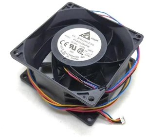 80mm 80x80x38mm DC 48V 0.65A Dual Ball Bearing 4Wire PWM Cooling Fan Replacement for PFB0848UHE, 8CM High Airflow Axial Fan for Industrial Equipment Heat Dissipation 80mm 80x80x38mm DC 48V 0.65A Dual Ball Bearing 4Wire PWM Cooling Fan Replacement for PFB0848UHE, 8CM High Airflow Axial Fan for Industrial Equipment Heat Dissipation