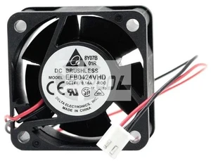 40mm 40x40x20mm DC 24V 0.09A Dual Ball Bearing Cooling Fan Replacement for EFB0424VHD, 4CM Server Fan for Industrial and Telecommunications Equipment Heat Dissipation 40mm 40x40x20mm DC 24V 0.09A Dual Ball Bearing Cooling Fan Replacement for EFB0424VHD, 4CM Server Fan for Industrial and Telecommunications Equipment Heat Dissipation