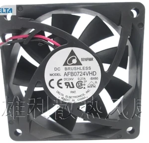 AFB0724VHD DualBall Bearing DC Brushless Cooling Fan, 70×70×20mm 7CM DC 24V 0.27A High Durability Replacement Fan for Inverter, Industrial Power Supply, Control Cabinet Heat Dissipation AFB0724VHD DualBall Bearing DC Brushless Cooling Fan, 70×70×20mm 7CM DC 24V 0.27A High Durability Replacement Fan for Inverter, Industrial Power Supply, Control Cabinet Heat Dissipation