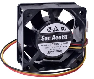 109R0612J401 6025 HighAirflow Axial Cooling Fan, 60×60×25mm DC 12V 0.47A DualBall Bearing Replacement Fan for Inverter, Industrial Cabinet & Power Equipment Cooling 109R0612J401 6025 HighAirflow Axial Cooling Fan, 60×60×25mm DC 12V 0.47A DualBall Bearing Replacement Fan for Inverter, Industrial Cabinet & Power Equipment Cooling