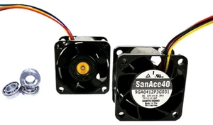 40x40x28mm HighSpeed Server Cooling Fan Replacement for 9GA0412P3G031, DC12V 0.39A PWM Controlled 28000RPM 40mm Axial Fan for 1U Server Chassis Heat Dissipation Replacement 40x40x28mm HighSpeed Server Cooling Fan Replacement for 9GA0412P3G031, DC12V 0.39A PWM Controlled 28000RPM 40mm Axial Fan for 1U Server Chassis Heat Dissipation Replacement