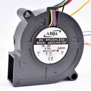 AB0524HBD0F 5015 PWM Blower Cooling Fan, 50x50x15mm 5cm DC24V 0.15A 4Wire Centrifugal Fan for Inverters and Compact Industrial Equipment Heat Dissipation AB0524HBD0F 5015 PWM Blower Cooling Fan, 50x50x15mm 5cm DC24V 0.15A 4Wire Centrifugal Fan for Inverters and Compact Industrial Equipment Heat Dissipation