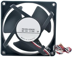 FD1290S20A3G 92mm 9.2cm DC 12V 0.09A 3Pin Axial Cooling Fan, Low Power Quiet Replacement Fan for Refrigerator Motor, Small Appliance Internal Heat Dissipation Ventilation Fan FD1290S20A3G 92mm 9.2cm DC 12V 0.09A 3Pin Axial Cooling Fan, Low Power Quiet Replacement Fan for Refrigerator Motor, Small Appliance Internal Heat Dissipation Ventilation Fan